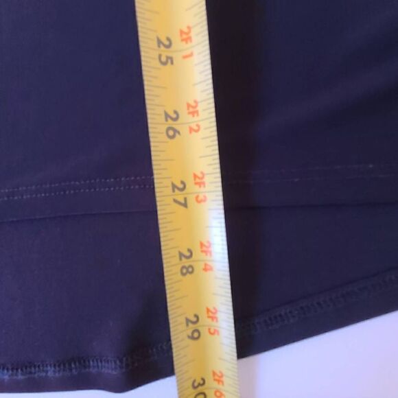 Last Tango Womens Black V Neck Chiffon Stretch Tunic Oversized Blouse - Picture 9 of 13